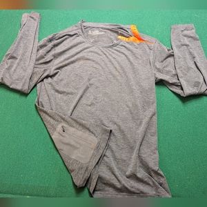 Brooks Men’s PureProject Long Sleeve Henley, blue size small